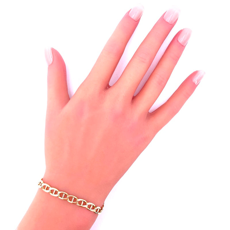 Metro Jewelry Set Gioielli Uomo In Acciaio Inossidabile – Collana Catena Marinara E Bracciale Con Placcatura Oro Giallo (56 Cm + 22 Cm, Larghezza 5 Mm) - copertina