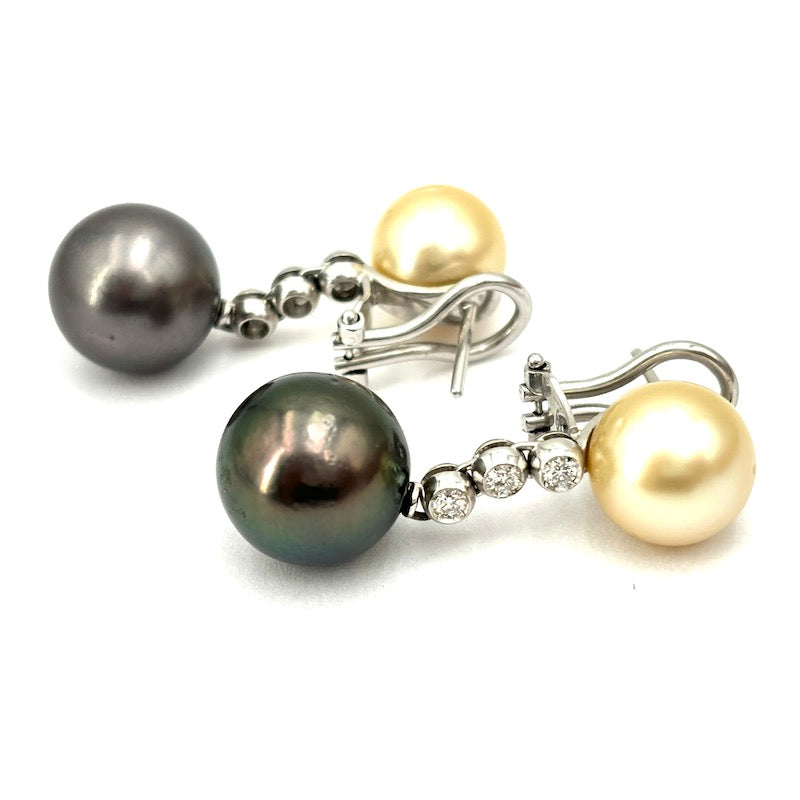 Aeneas Orecchini Pendenti Con Perle Nere – Argento 925, Gioielli Eleganti E Ipoallergenici, Regalo Perfetto Per Donna