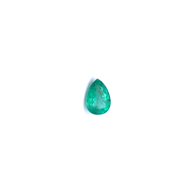Smeraldo pietra sfusa, goccia - 1.01 ct