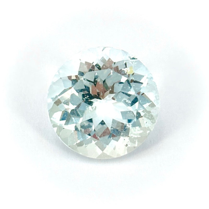 Acquamarina, pietra sfusa, taglio rotondo - 14.37 ct