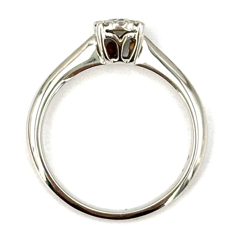 Anello brillanti margherita circolare e oro - 0.25-0.30 ct; 3 gr