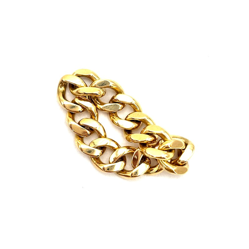 Anello catena mobile, oro giallo;  7.52 gr - misura 16