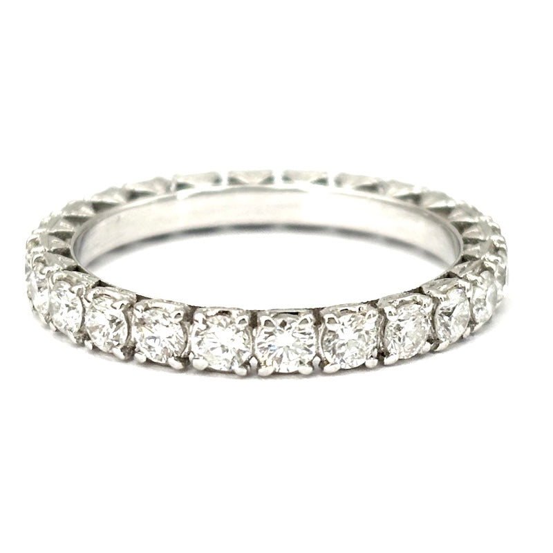 Anello éternel brillanti 1.80-2.00 ct, oro bianco; 1.80 gr; Misura 14