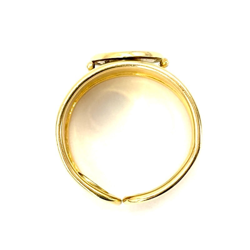 Anello fascia cammeo oro giallo 18 Kt; 5.2 gr