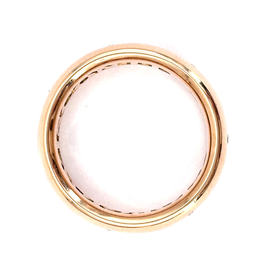 Anello fede/ fascia Giorgio Visconti, con brillanti, oro rosa; 5.31 gr