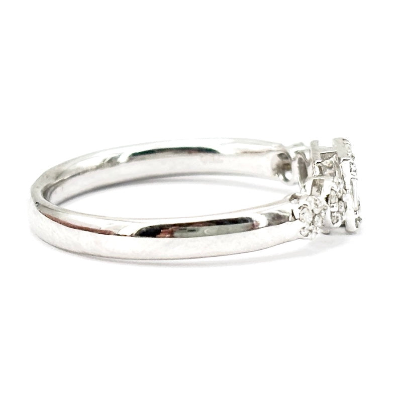 Anello riviera composta di diamanti e oro - 0.40-0.45 ct; 2.89 gr