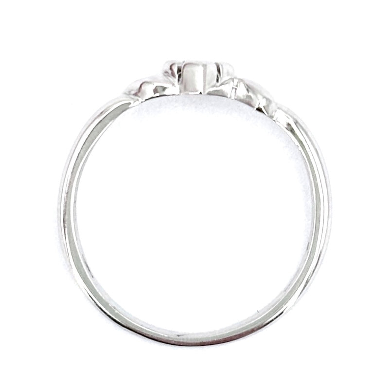 Anello solitario 0.05-0.07 ct e oro bianco; 1.72 gr