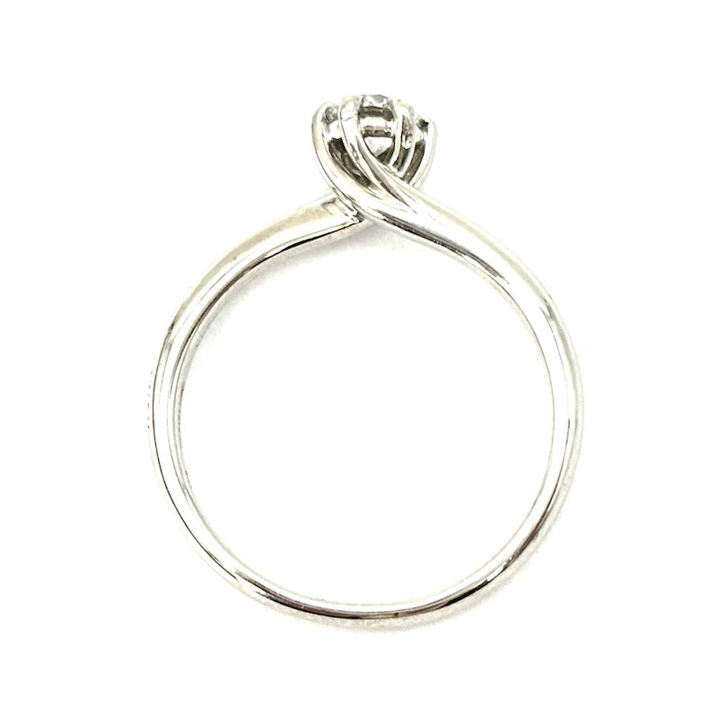 Anello solitario Salvini in oro bianco, 0.41 ct; 3.33 gr