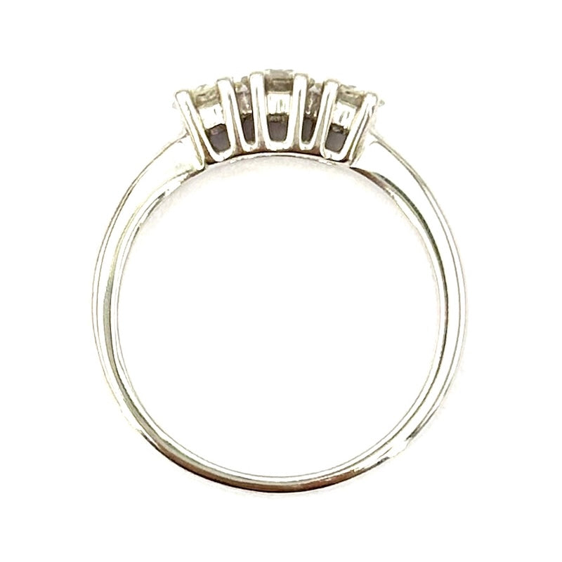 Anello trilogy brillanti e oro bianco - 0.60-0.65 ct; 3.78 gr