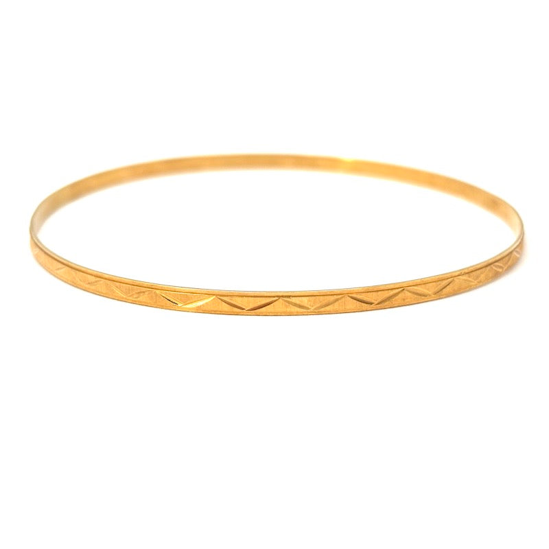 Bracciale bangle a cerchio rigido in oro, vintage  - 5.36 gr