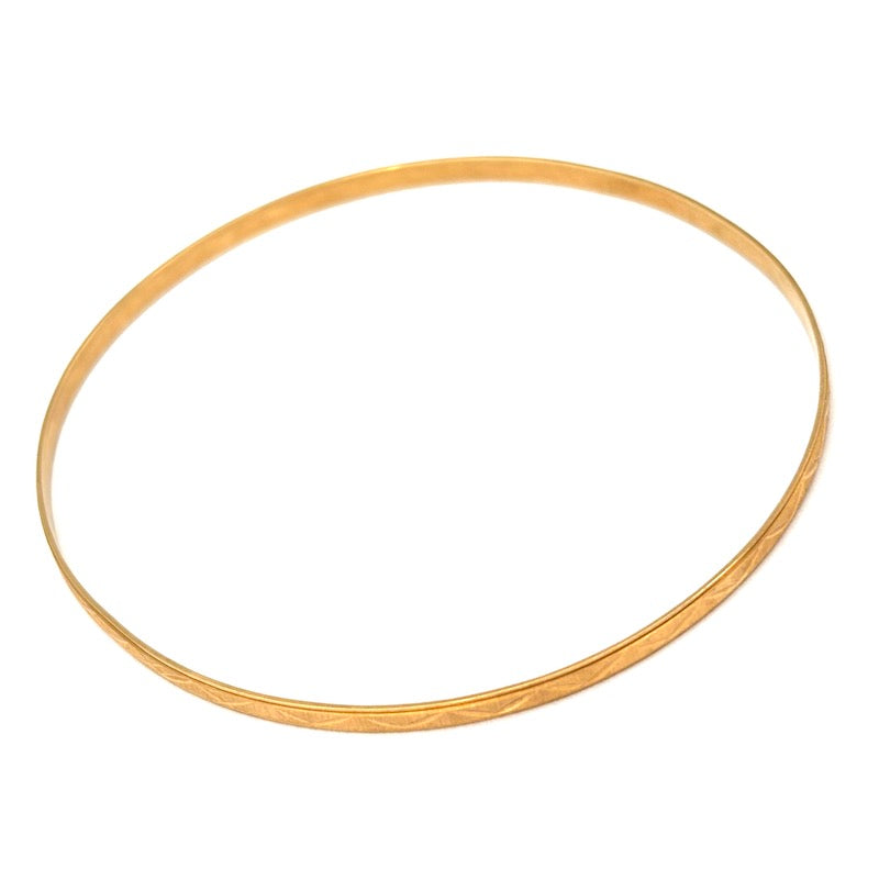 Bracciale bangle a cerchio rigido in oro, vintage  - 5.36 gr