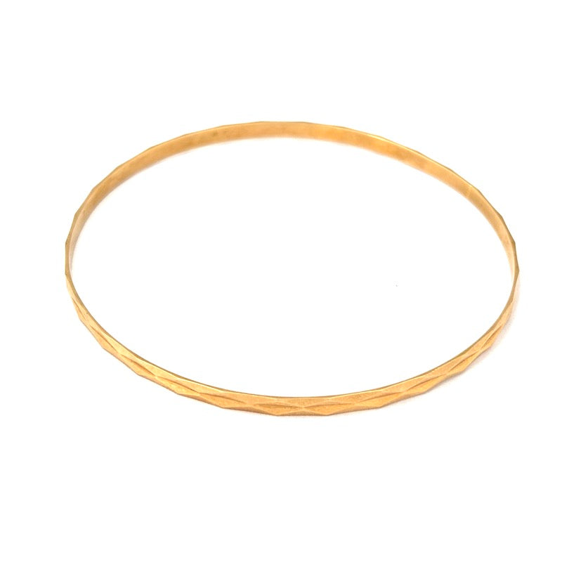 Bracciale bangle a cerchio rigido in oro, vintage  - 6.16 gr
