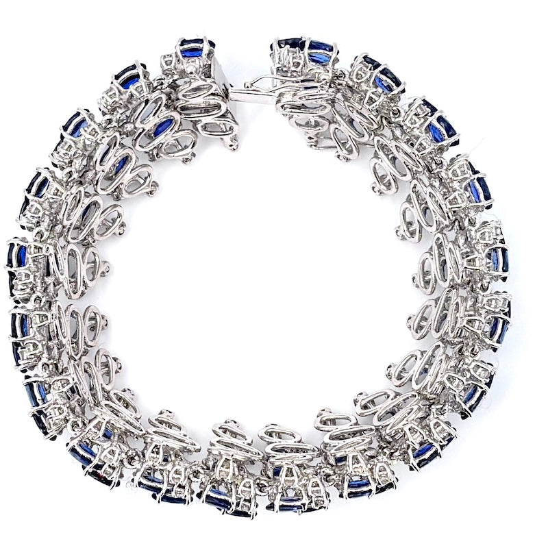 Bracciale capolavoro zaffiri e brillanti; 60.22 gr