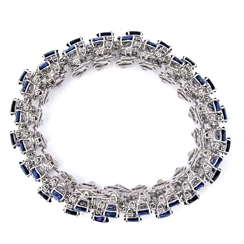 Bracciale capolavoro zaffiri e brillanti; 60.22 gr