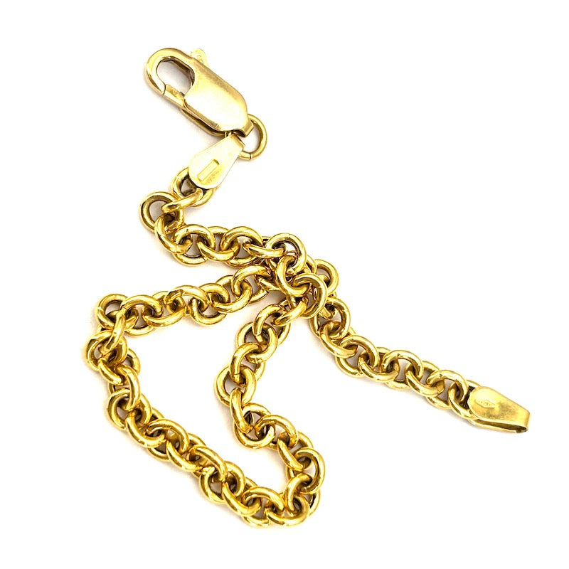 Bracciale catena rollò oro giallo; 5.75 gr - 18.5 cm