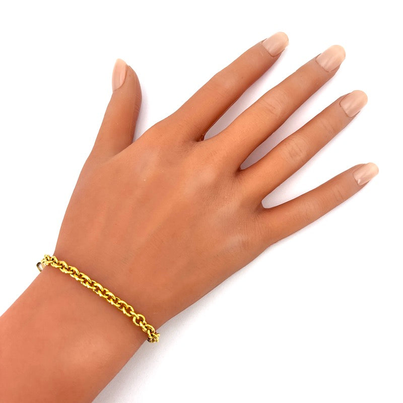 Bracciale catena rollò oro giallo; 5.75 gr - 18.5 cm