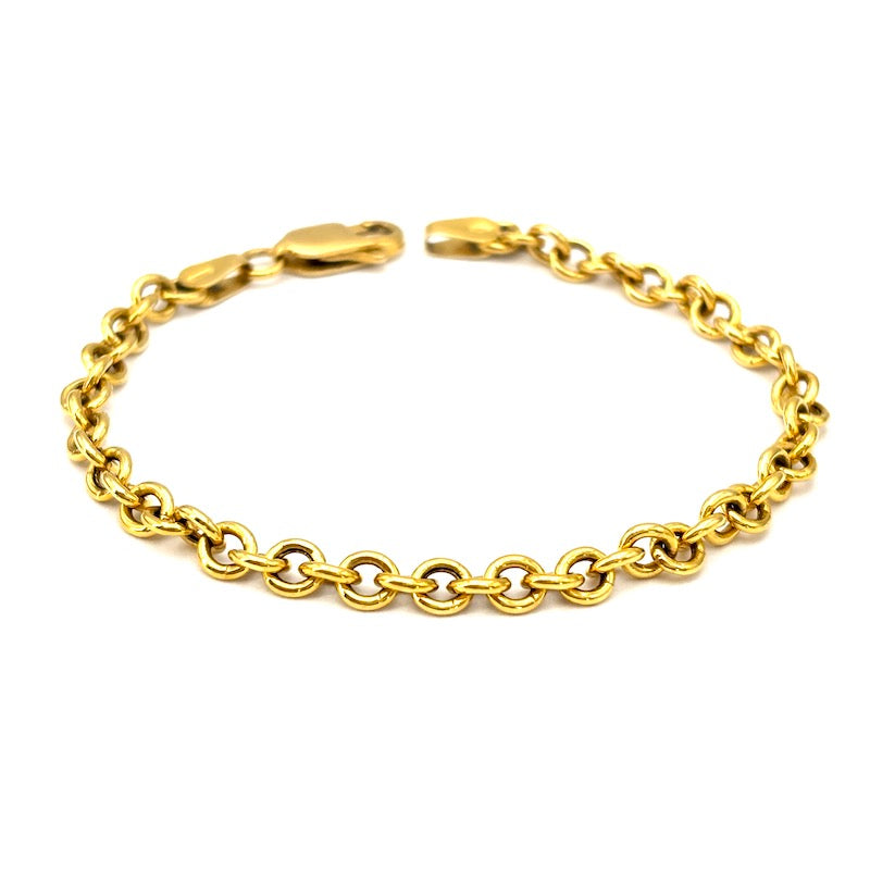 Bracciale catena rollò oro giallo; 5.75 gr - 18.5 cm