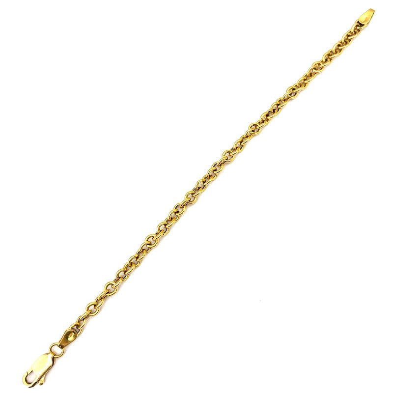 Bracciale catena rollò oro giallo; 5.75 gr - 18.5 cm