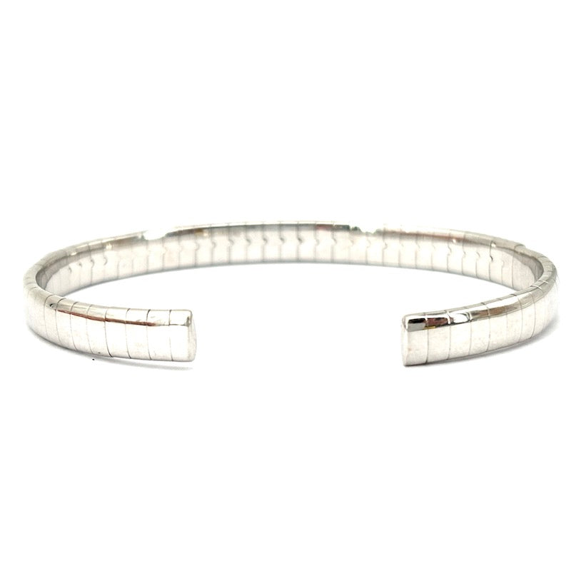 Bracciale rigido Damiani Metropolitan, oro bianco e brillanti; 20.39 gr