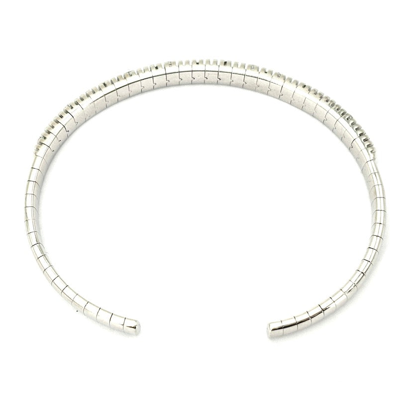 Bracciale rigido Damiani Metropolitan, oro bianco e brillanti; 20.39 gr