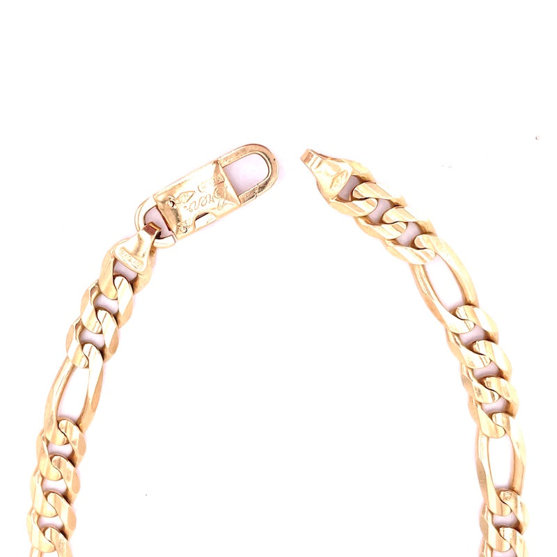 Bracciale uomo oro, catena maglia 3+1, 20 cm - 14.36 gr