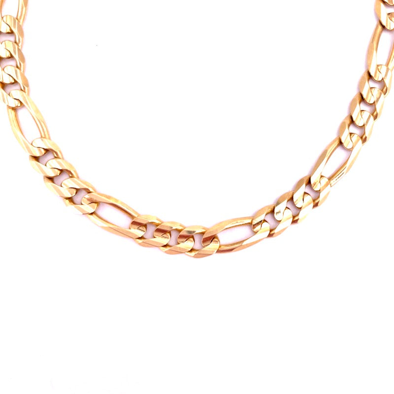 Bracciale uomo oro, catena maglia 3+1, 20 cm - 14.36 gr