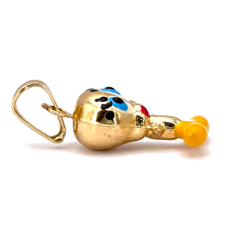 Ciondolo charm Titti, oro giallo 18 kt, dipinto a smalti; 1.61 gr