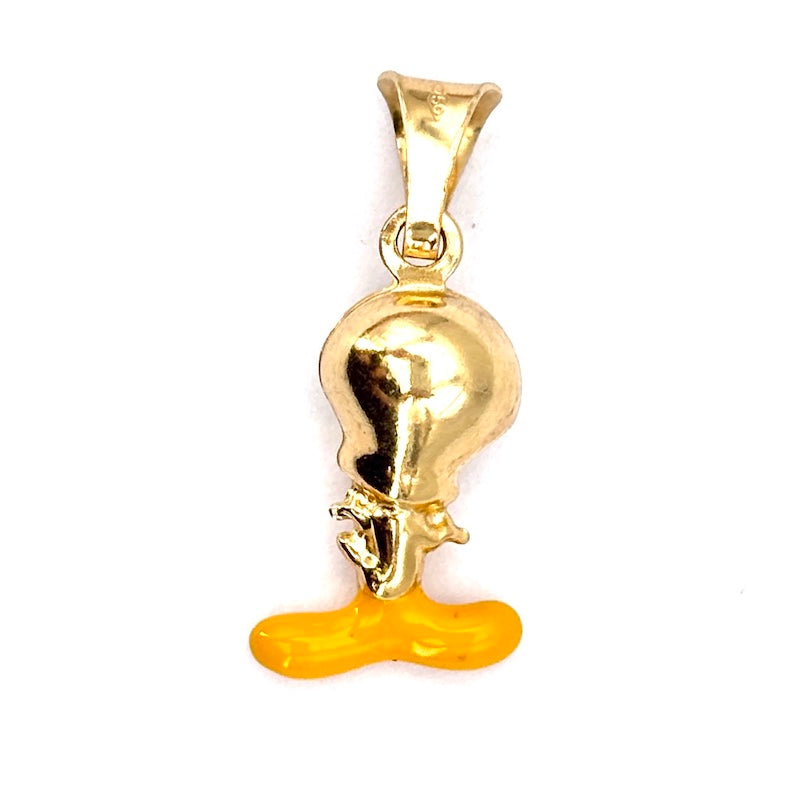 Ciondolo charm Titti, oro giallo 18 kt, dipinto a smalti; 1.61 gr