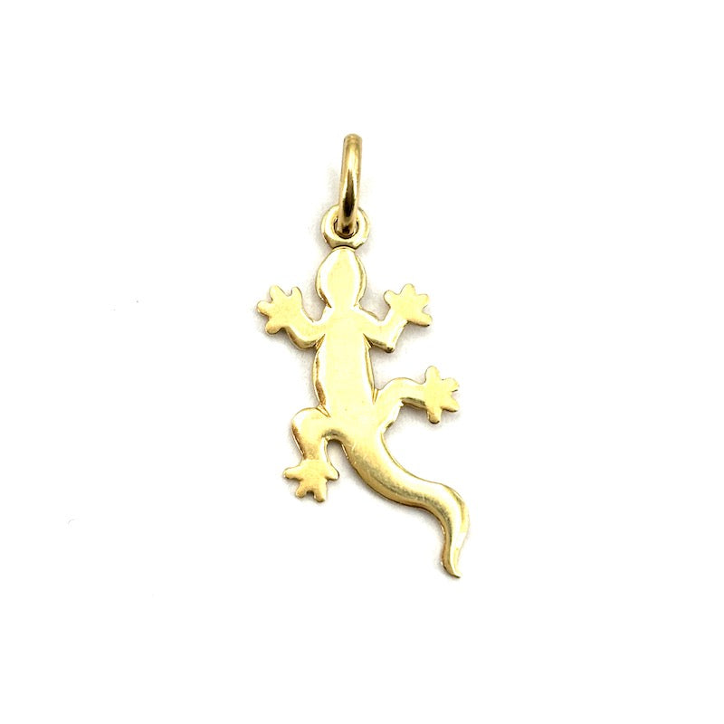Ciondolo charm geko oro giallo 18 kt; 1.66 gr