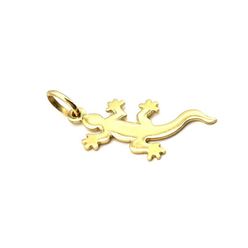 Ciondolo charm geko oro giallo 18 kt; 1.66 gr