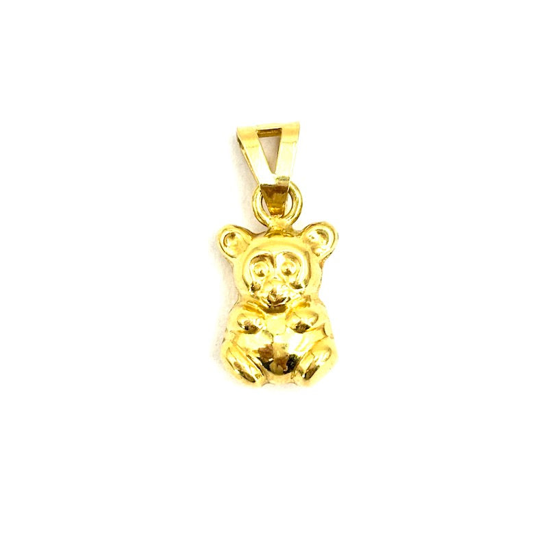 Ciondolo charm orsetto oro giallo 18 kt; 1.23 gr
