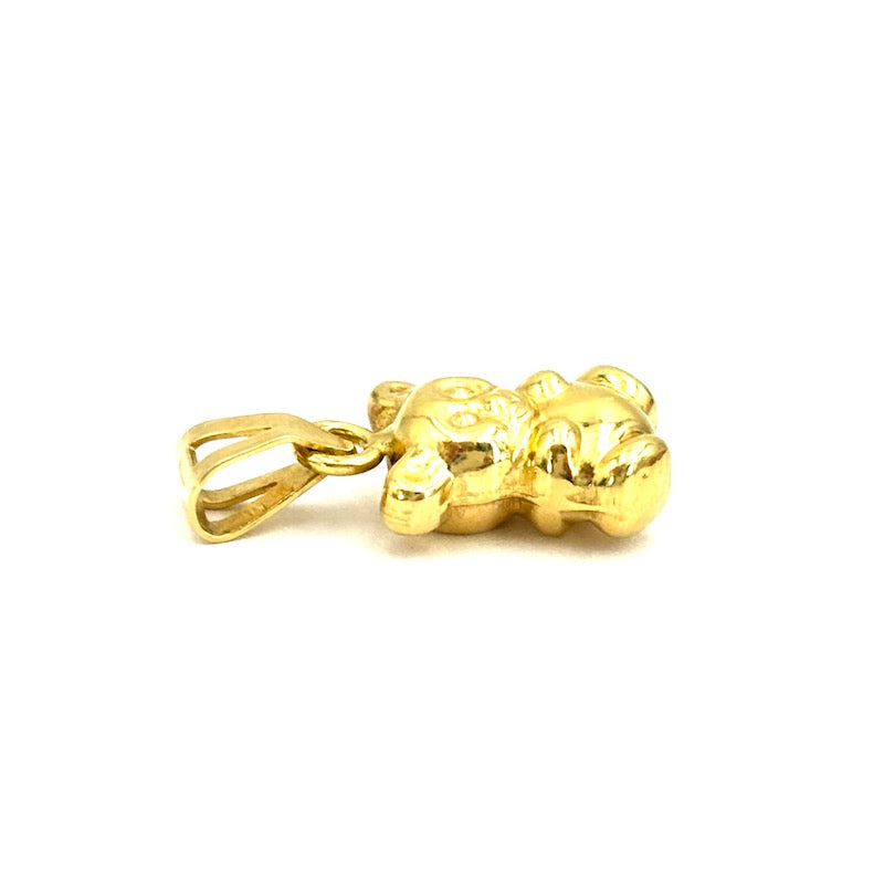 Ciondolo charm orsetto oro giallo 18 kt; 1.23 gr