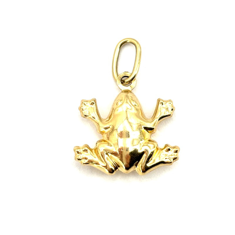 Ciondolo charm rospo oro giallo 18 kt; 1.62 gr