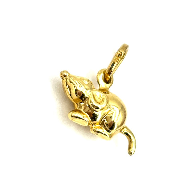 Ciondolo charm topolino oro giallo 18 kt; 0.98 gr