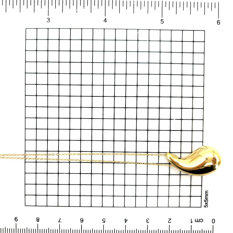 Ciondolo goccia oro giallo 18 kt; 3.04 gr