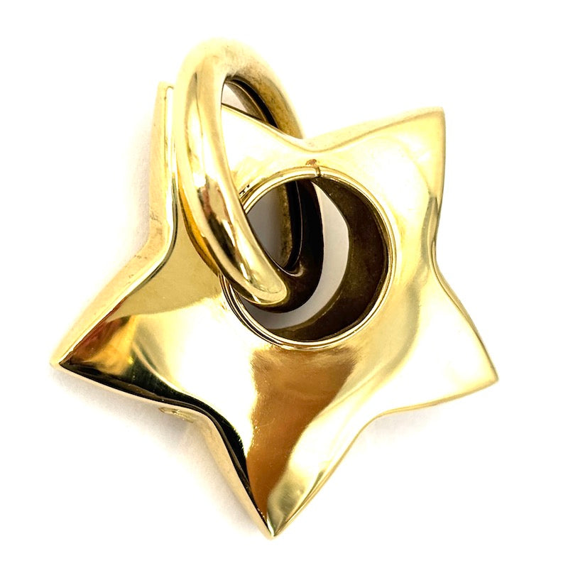 Ciondolo maxi stella oro giallo 18 kt; 10.57 gr