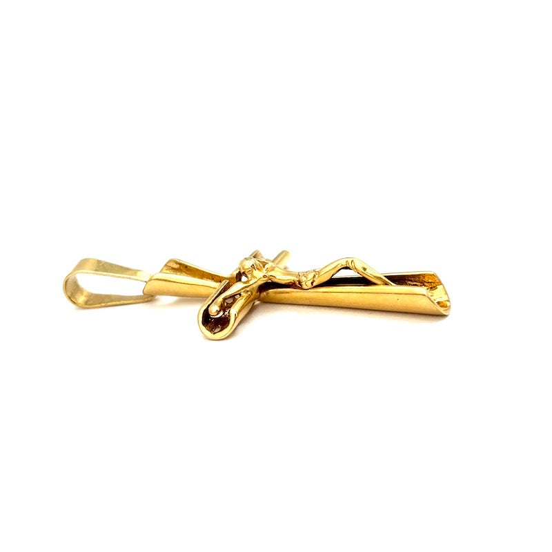 Ciondolo crocifisso uomo in oro giallo - 6.10 gr