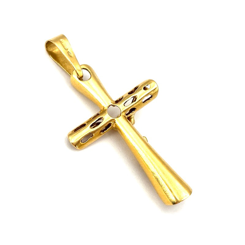 Ciondolo crocifisso uomo in oro giallo - 6.10 gr