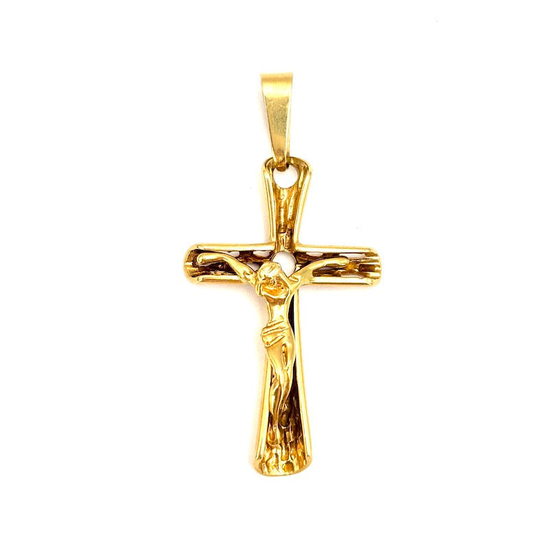 Ciondolo crocifisso uomo in oro giallo - 6.10 gr