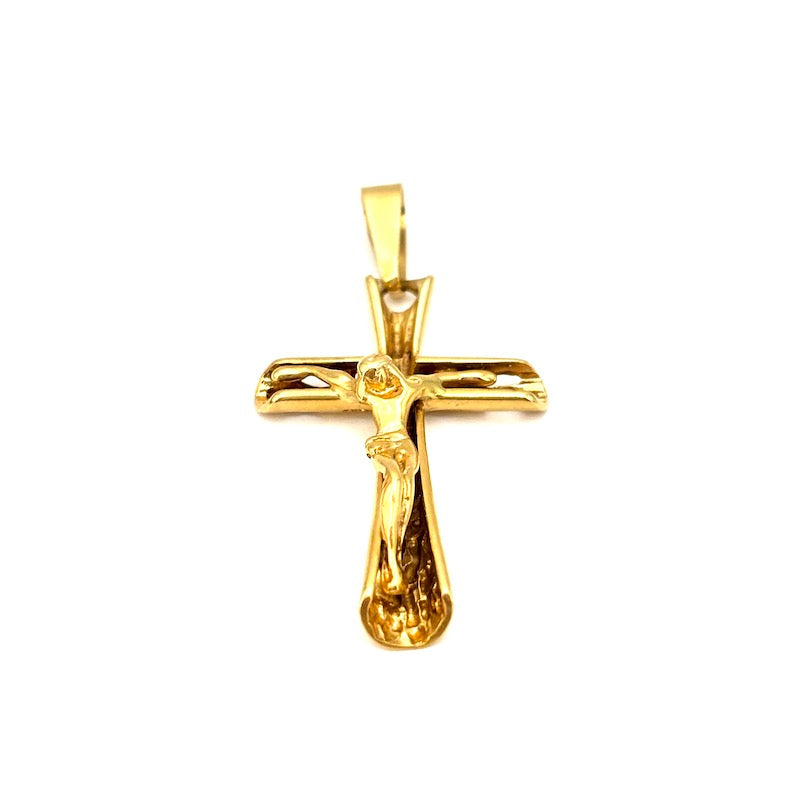 Ciondolo crocifisso uomo in oro giallo - 6.10 gr