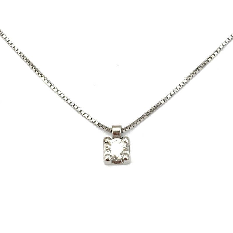 Ciondolo punto luce brillante solitario e oro - 0.16 ct; 2.20 gr.