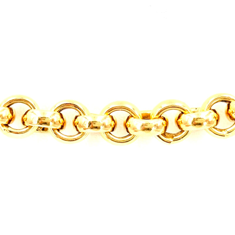 Collana catena rollò girocollo oro giallo; 26 gr