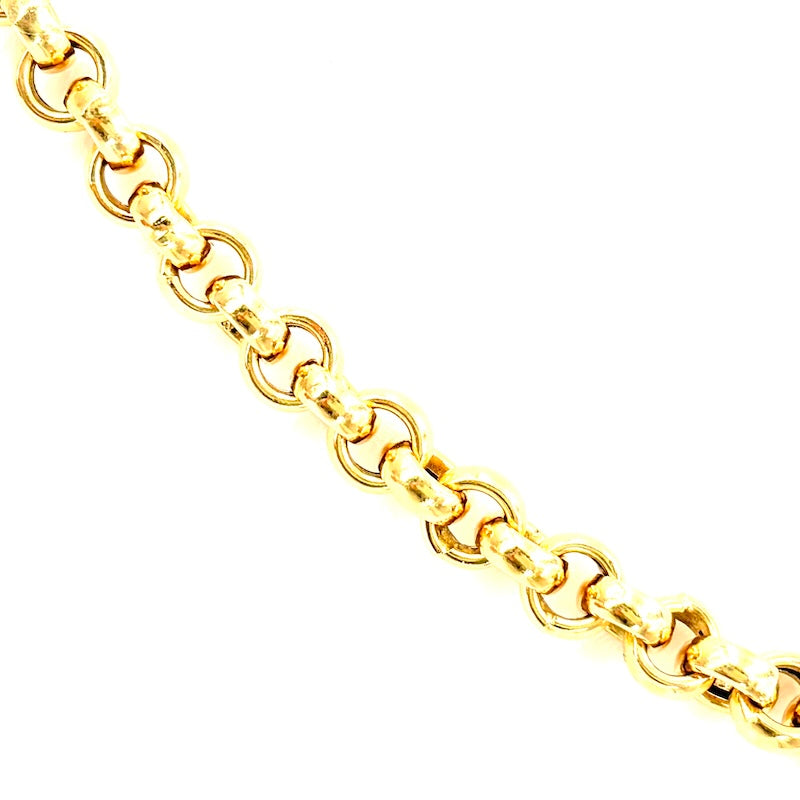 Collana catena rollò girocollo oro giallo; 26 gr