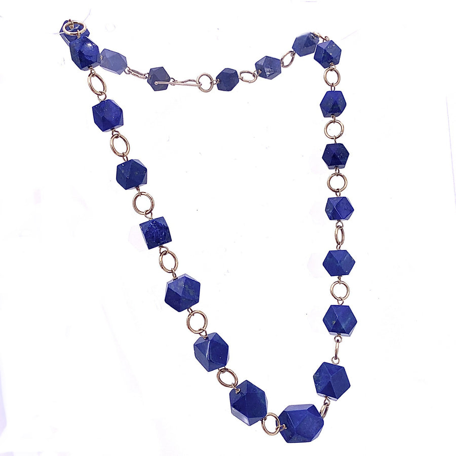 Collana cerchi oro giallo e Lapis geometrici; 69.52 gr (copia)