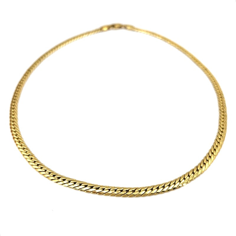 Collana collier spiga oro giallo, girocollo; 14.27 gr - 41.5 cm