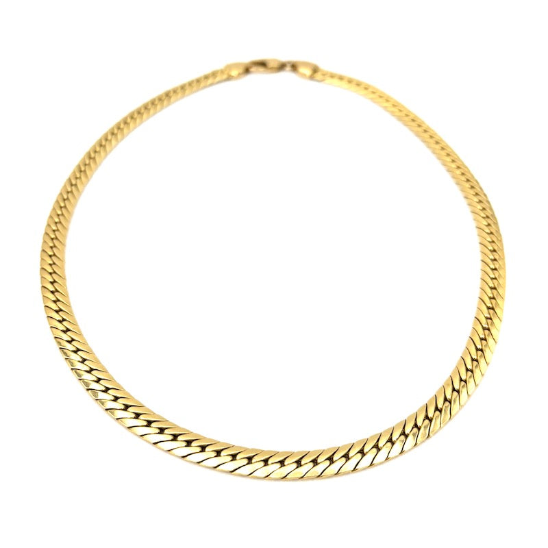 Collana collier spiga oro giallo, girocollo; 23.58 gr - 42 cm