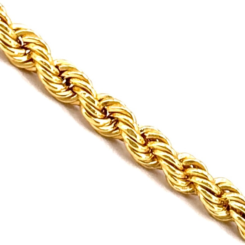 Collana girocollo catena corda in oro 18 kt; 3.9 gr - 40 cm