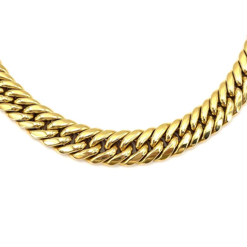 Collana maxi collier spiga oro giallo, girocollo; 54.11 gr - 47 cm