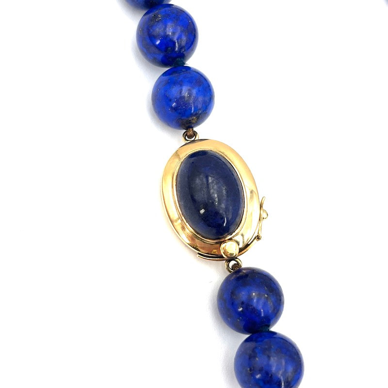 Collana maxi lapis blu e oro; 67 cm - 167.2 gr