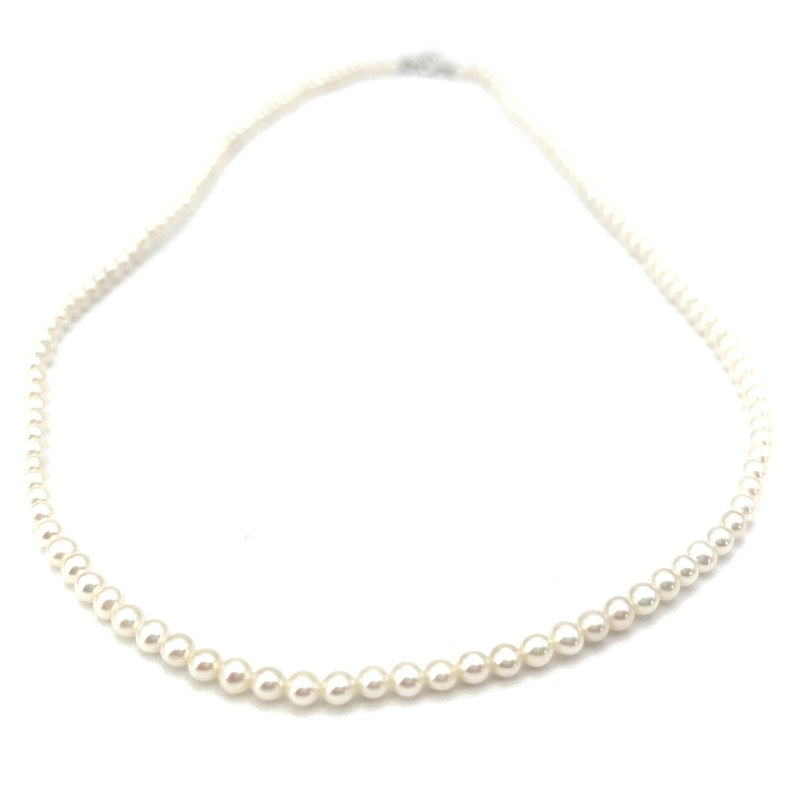 Collana micro perle Akoya - 3 mm- e oro - 50 cm; 9.76 gr